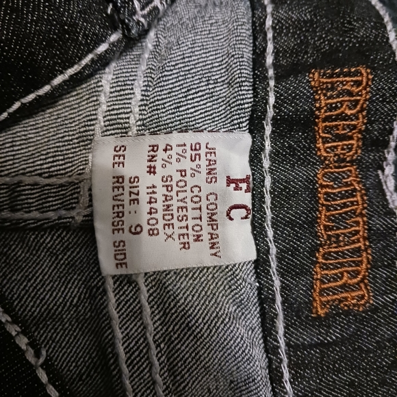 Black 'free culture's jeans, size 13 - Picture 3 of 5